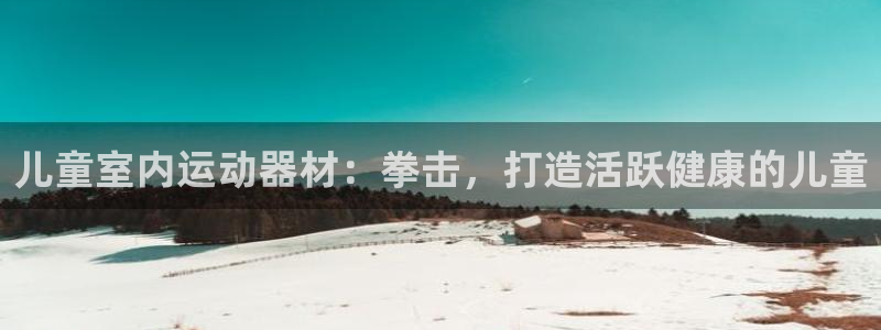 意昂体育3平台注册要钱吗安全吗：儿童室内运动器材：拳
