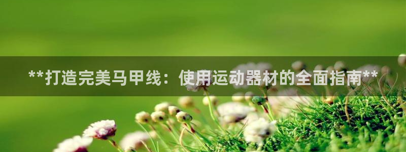 意昂集团官网：**打造完美马甲线：使用运动器材的全面