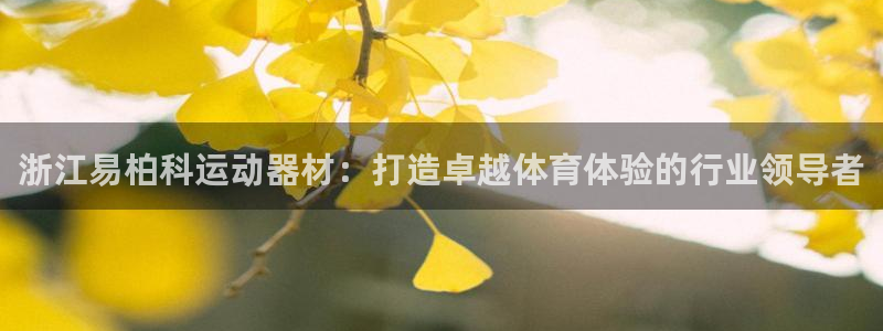意昂体育3招商电话是多少号码：浙江易柏科运动器材：打