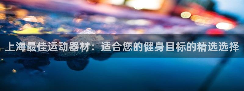 意昂3集团E.ON：上海最佳运动器材：适合您的健身目