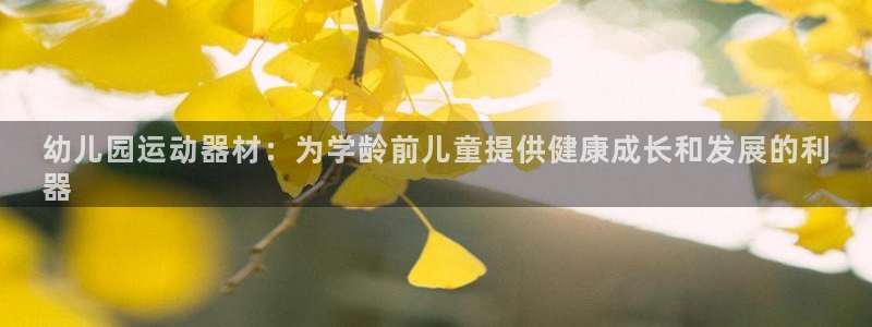 意昂3集团E.ON：幼儿园运动器材：为学龄前儿童提供