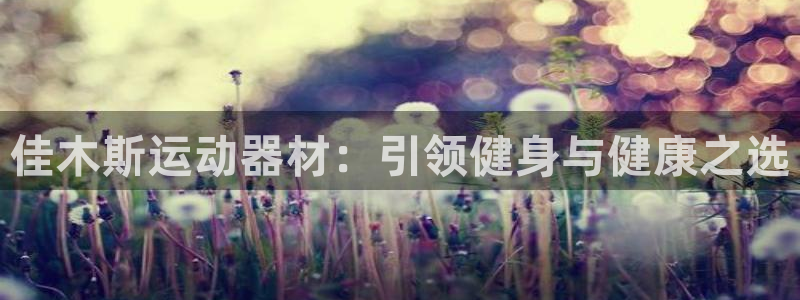 意昂3娱乐网站：佳木斯运动器材：引领健身与健康之选