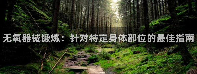 意昂3开户：无氧器械锻炼：针对特定身体部位的最佳指南